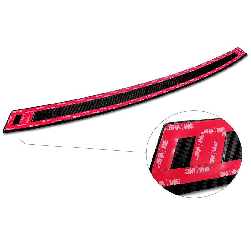 Protection de seuil arrière carboné 3D sur mesure pour BBMW X3 (G01) 2017-2021 & Facelift 2021- excl. M-Paquet 'Ribs'