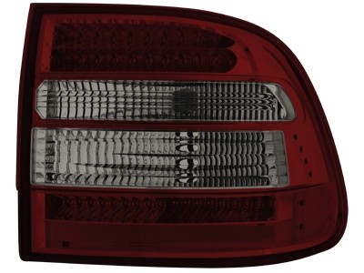 Feux arriere Porsche Cayenne LED rouges/de fumee