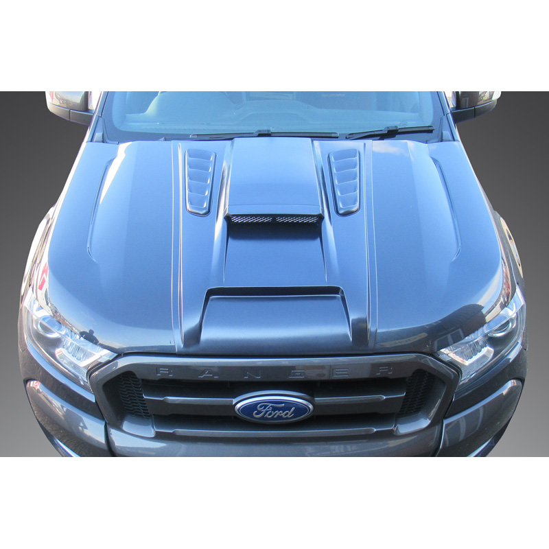 RGM Prise d'air sur mesure pour Ford Ranger (TKE) Facelift 2016-2022 - (ABS) Noir