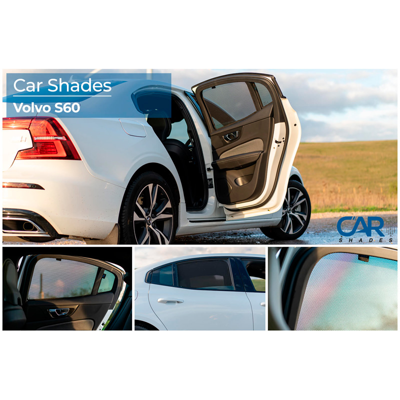 Set de Car Shades (portes arrières) sur mesure pour Volvo S60 III 2018- (2-pièces)