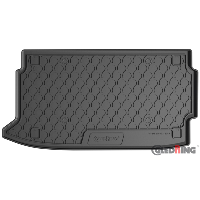 Coquille coffre-arrière Rubbasol (caoutchouc) sur mesure pour Hyundai i20 III HB 2020- excl. Hybrid (Sol en haut variable)