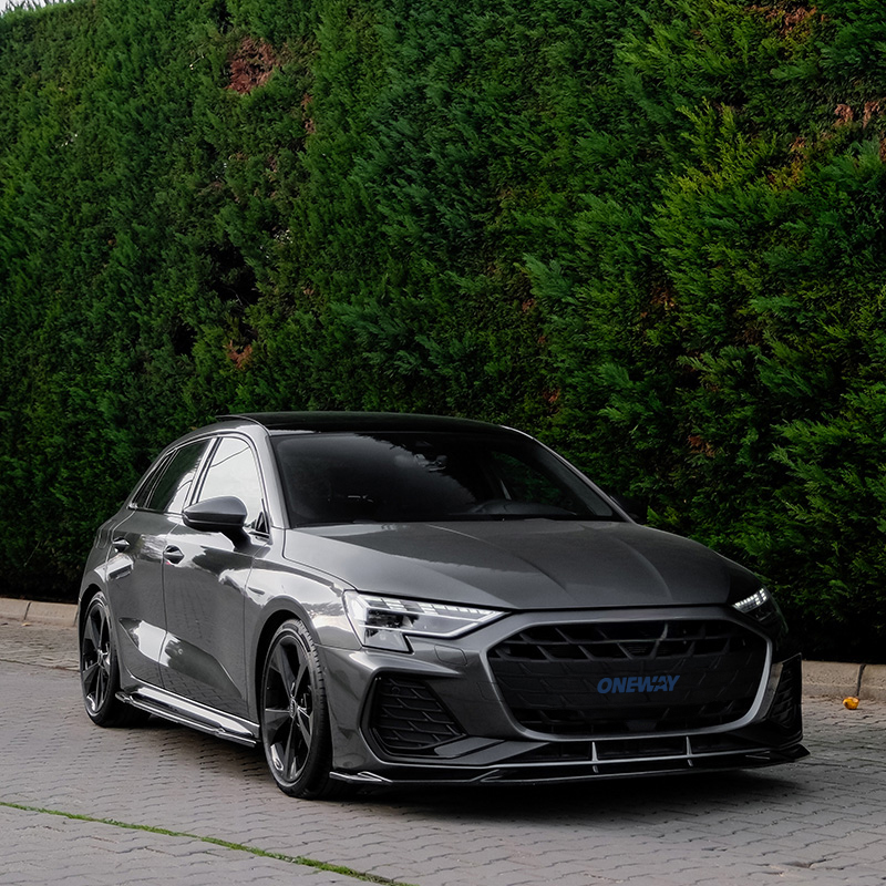 Oneway Kit carrosserie complet sur mesure pour Audi A3 (8Y) Sedan S-Line/S3 Facelift 2025- - Noir brillant