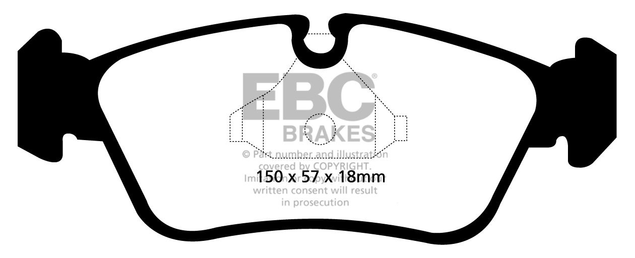 EBC Brakes BMW 316 1.6 (E90) 2007-.. Remblokken voorzijde greens