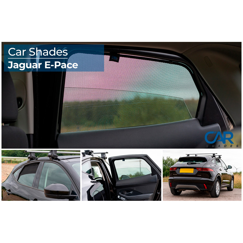 Set de Car Shades (portes arrières) sur mesure pour Jaguar E-Pace 2017- (2-pièces)