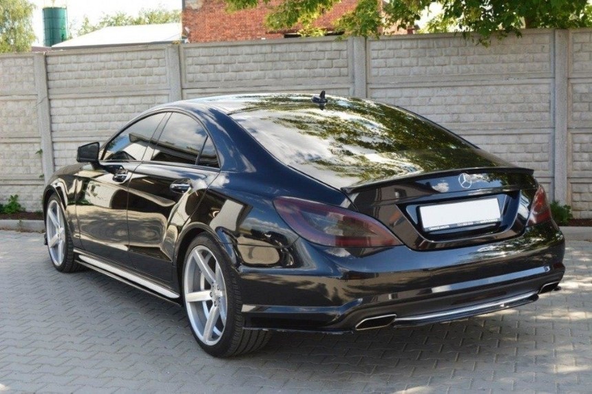 Diffuser Mercedes CLS W218 AMG-Line Maxton Design glans zwart