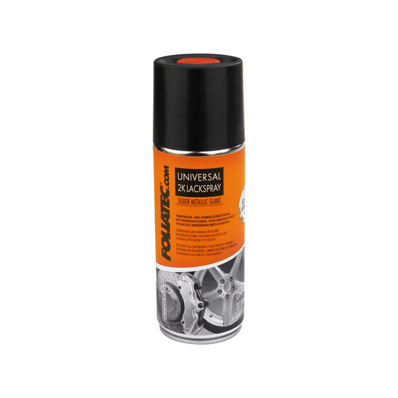 Foliatec Set de Universal 2C Spray Peinture - argent métallique brillant 1x400ml