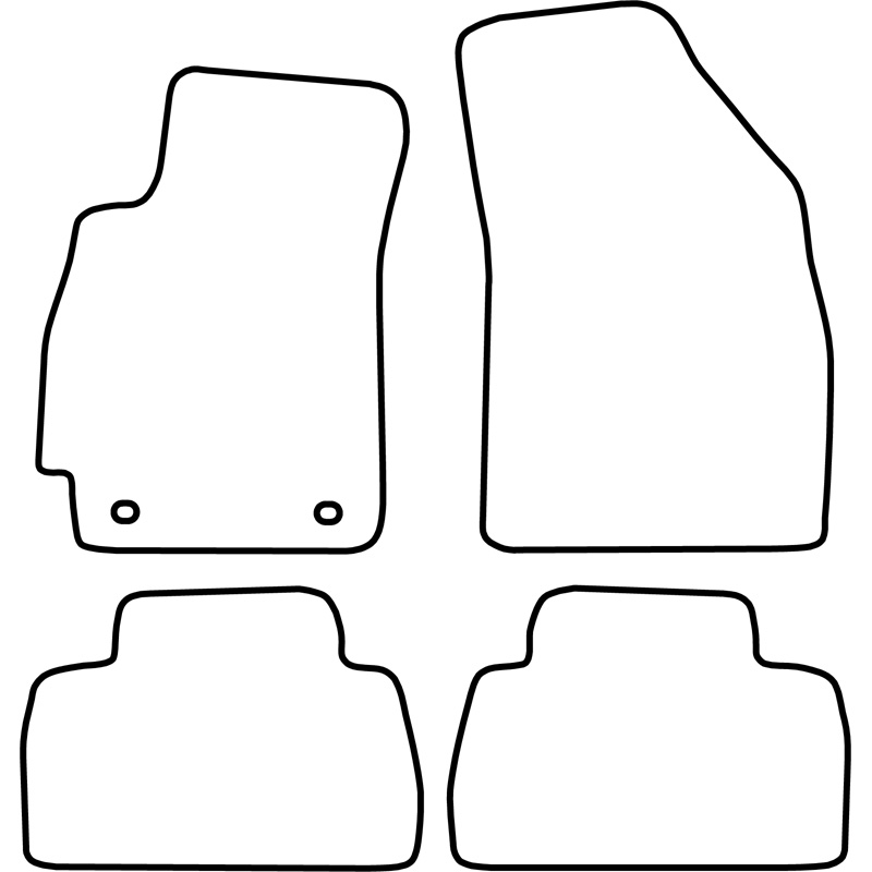 Set de tapis de sol sur mesure pour Daewoo Nubira 2000-2003