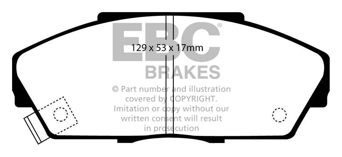 EBC Brakes HONDA Civic 1.6 (EE) 90-91 Remblokken voorzijde