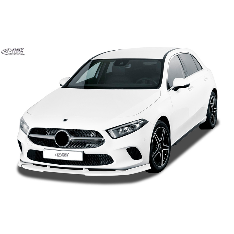 Jupes latérales 'Slim' sur mesure pour Mercedes Classe-A W177 2018- (ABS noir luisant)