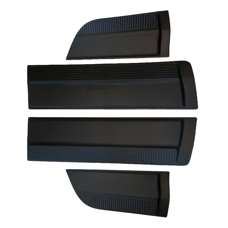 Jeu de baguettes de porte sur mesure pour Mitsubishi L200 Triton 5/6 2015- - Noir mat