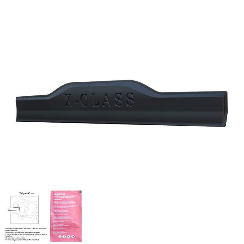 Protecteur de hayon sur mesure pour Mercedes Classe-X W470 2017- - Version 2 - Noir mat