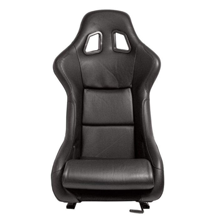 Siège baquet 'MO' - Simili Cuir Noir - Dossier fixe en polyester - incl. glissières