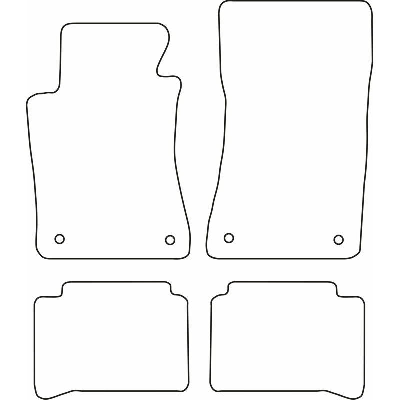 Set de tapis de sol sur mesure pour Mercedes Classe E W211 2002-2006