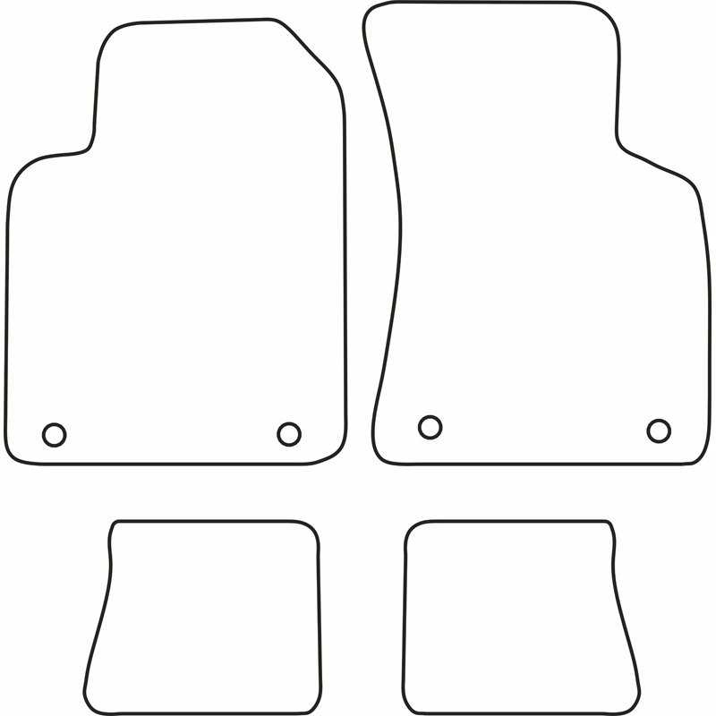 Set de tapis de sol en velours sur mesure pour Audi TT 1999-2006