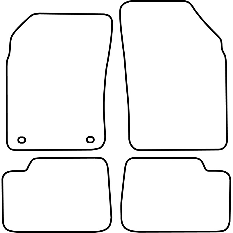 Set de tapis de sol en velours sur mesure pour Nissan Micra 1992-2003