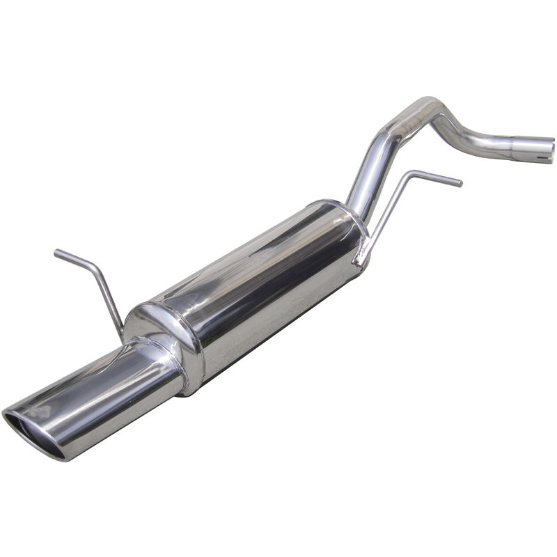 100% Inox Échappement Sport sur mesure pour Seat Ibiza 6L 1.4 16v (100cv) 2002- 120x80mm