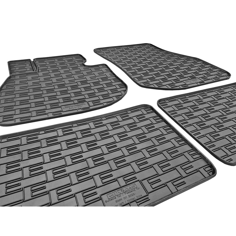 Set tapis de caoutchouc sur mesure pour BMW iX1 (U11) 2022- (4-pièces + points de fixage)