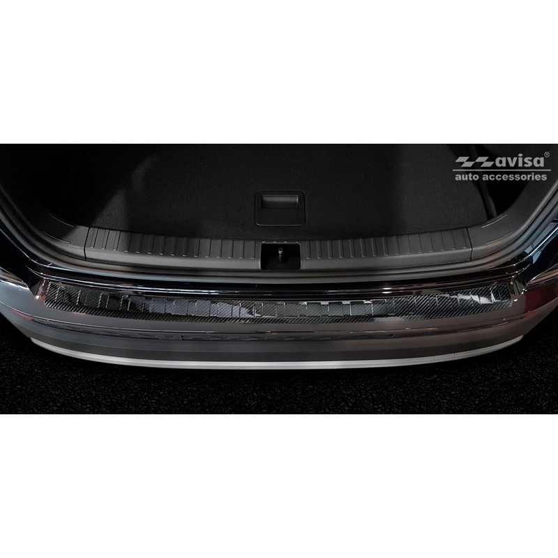 Protection de seuil arrière carboné 3D sur mesure pour Seat Ateca 2016-2020 & FL 2020-