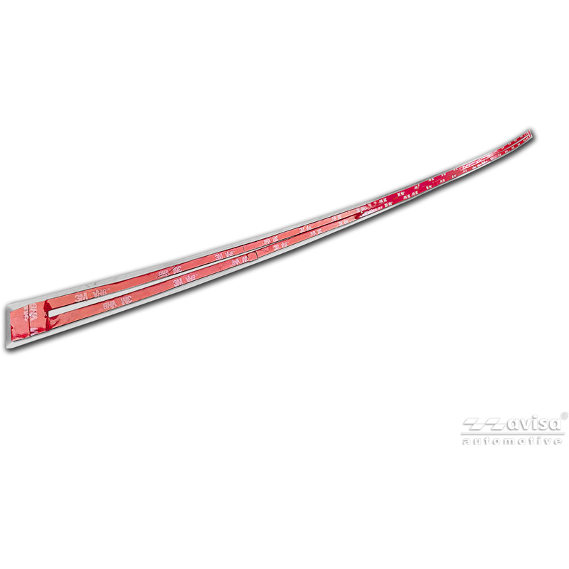 Avisa Revêtement d'habillage du hayon du coffre inox Chrome sur mesure pour Toyota RAV4 V (A5) 2018-