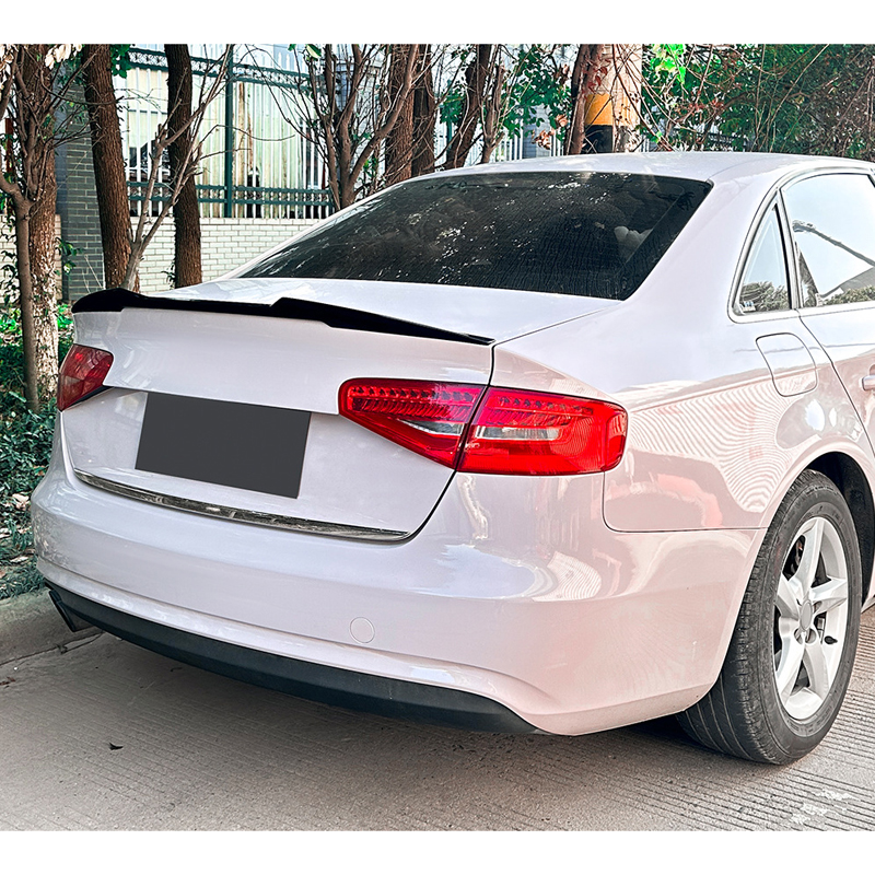 Spoiler arrière sur mesure pour Audi A4 (B8) Sedan 2008-2015 (ABS Noir Luisant)