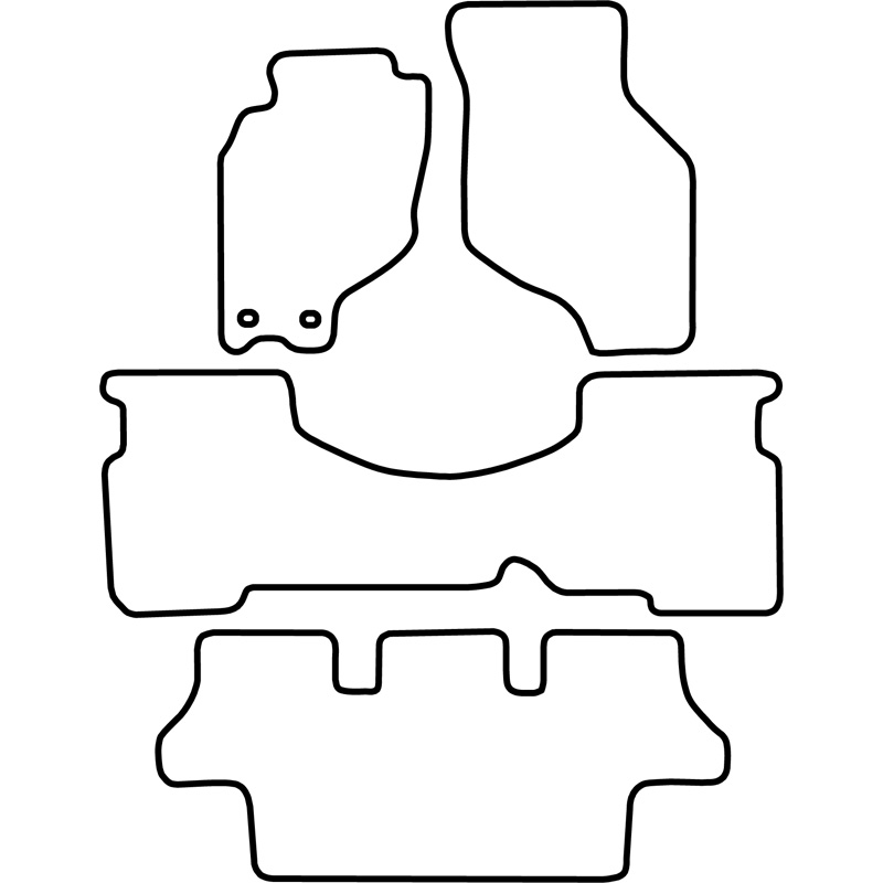 Set de tapis de sol sur mesure pour Kia Joice 1999-2003