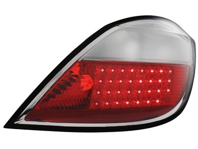 Feux arriere Opel Astra H LED rouges/blanc