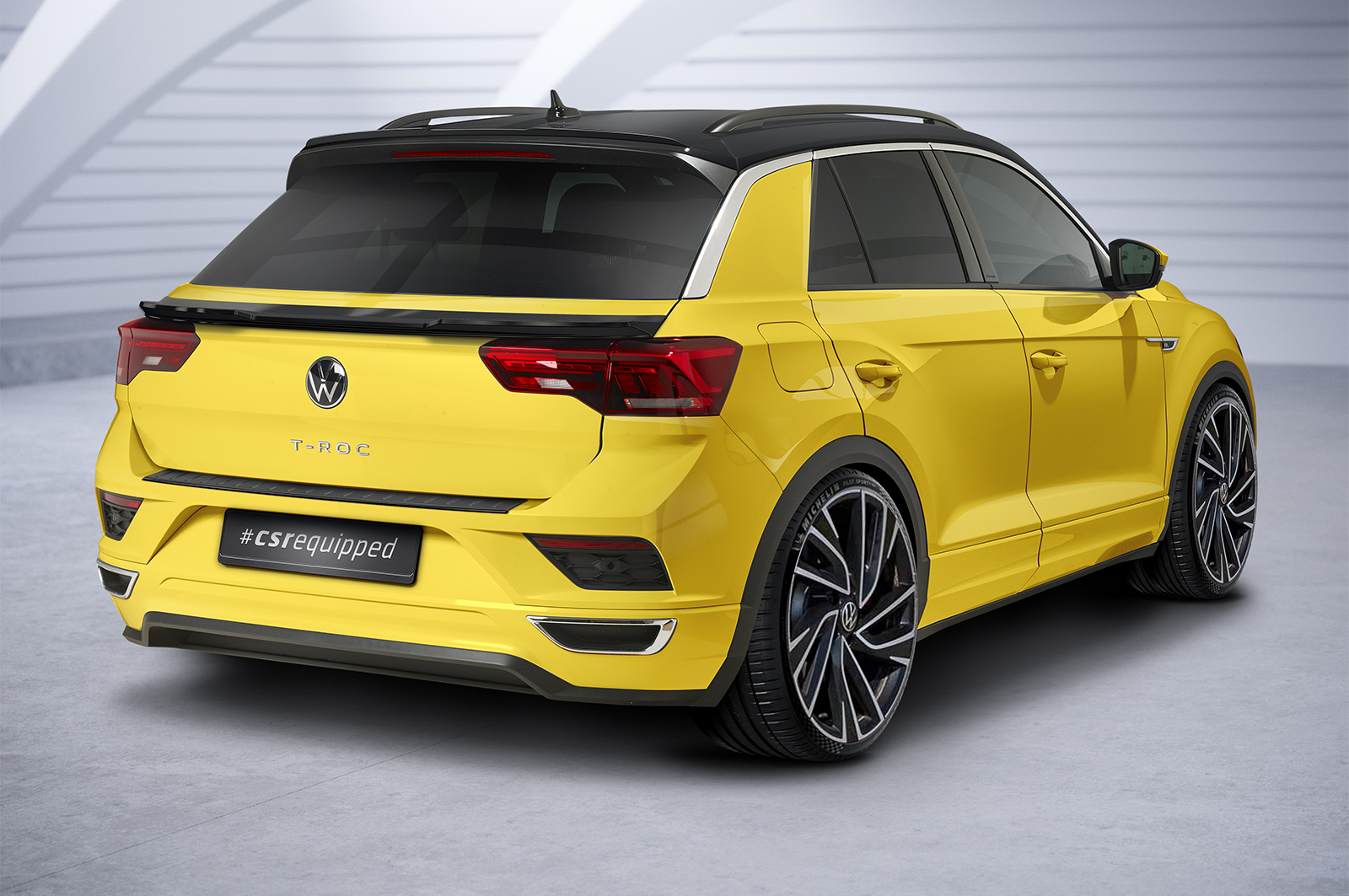 Spoiler Volkswagen T-Roc CSR Glans Zwart