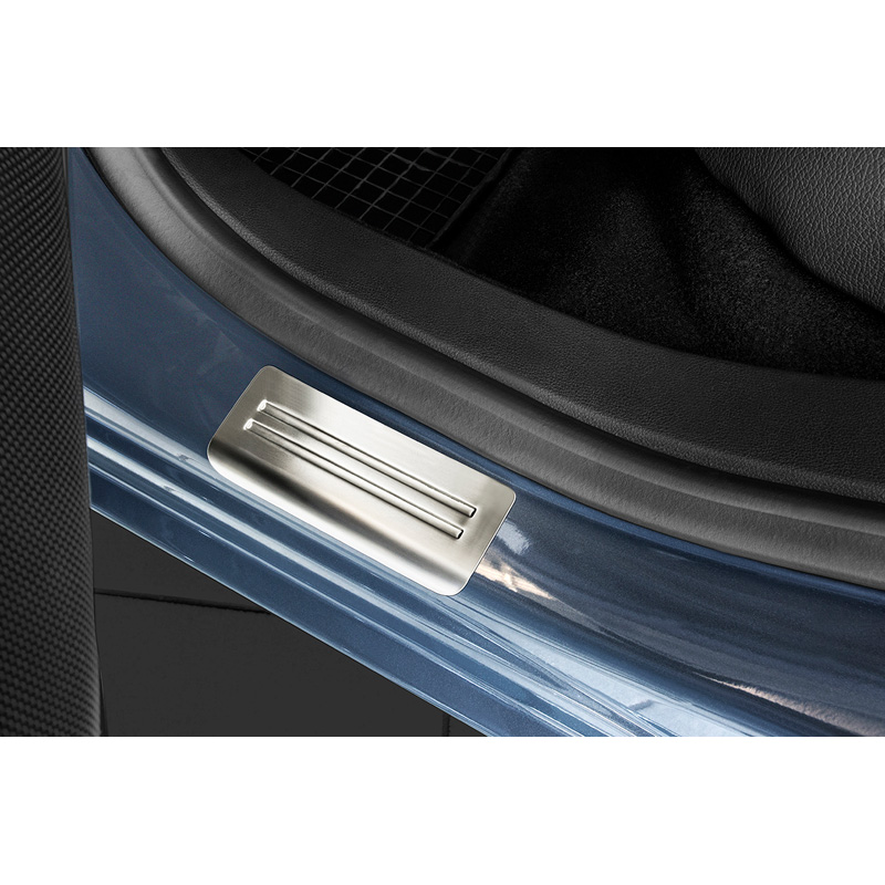 Seuils de portes inoxydable sur mesure pour Opel Astra J HB/Sedan/Sportstourer 2010- - 'Exclusive' - 4-pièces