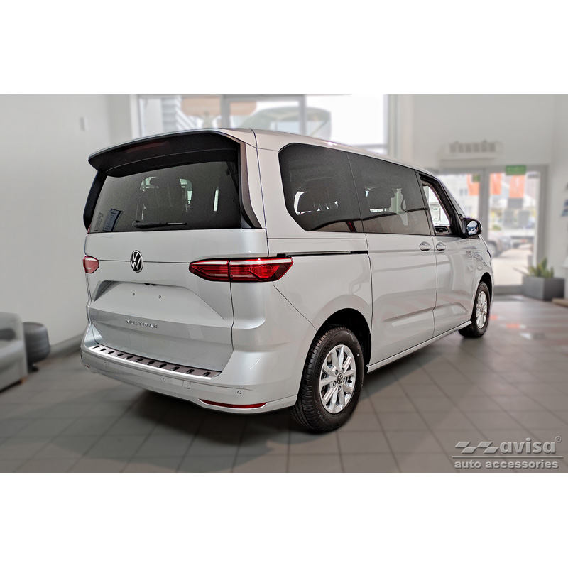 Protection de seuil arrière inox sur mesure pour Volkswagen Multivan T7 2021- 'STRONG EDITION'