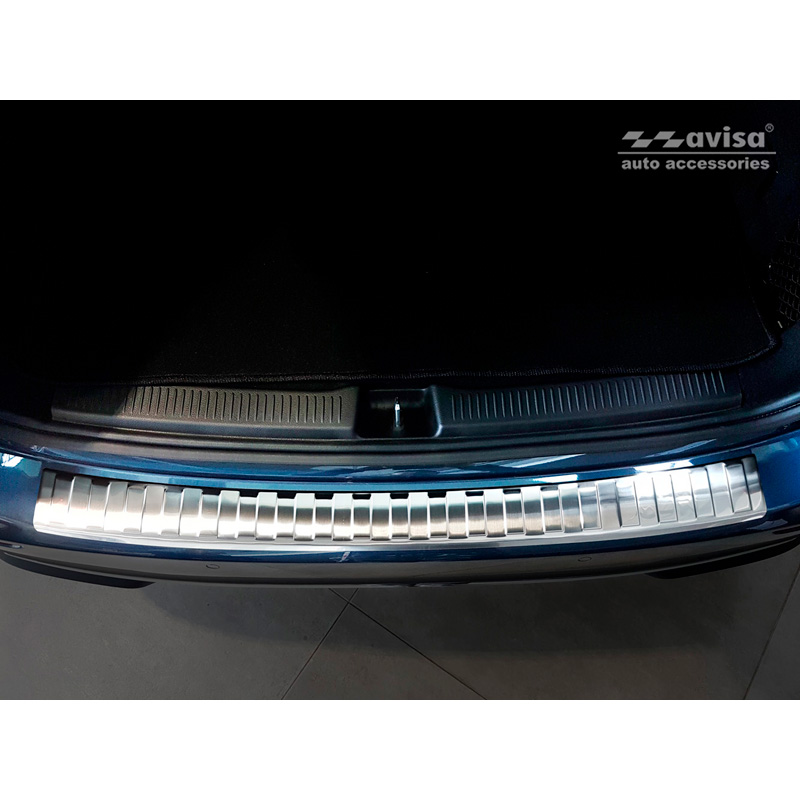 Protection de seuil arrière inox sur mesure pour Mercedes Classe-B W247 2018- incl. AMG 'Ribs'