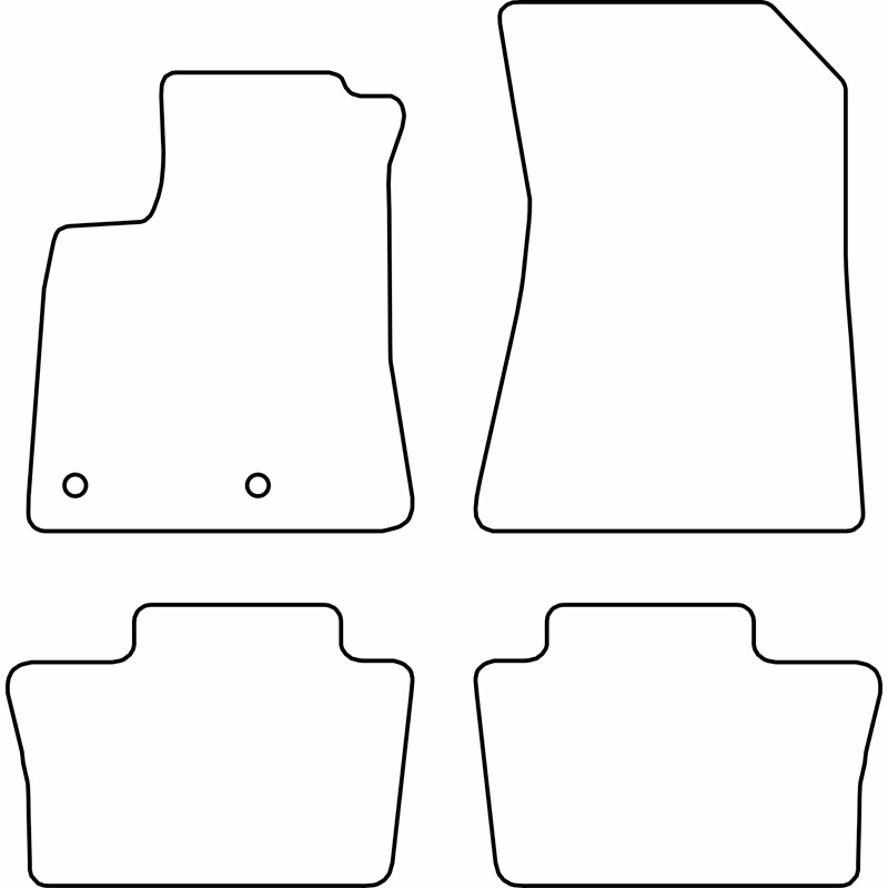Set de tapis de sol en velours sur mesure pour Renault Austral TCe Mild Hybrid 2022-