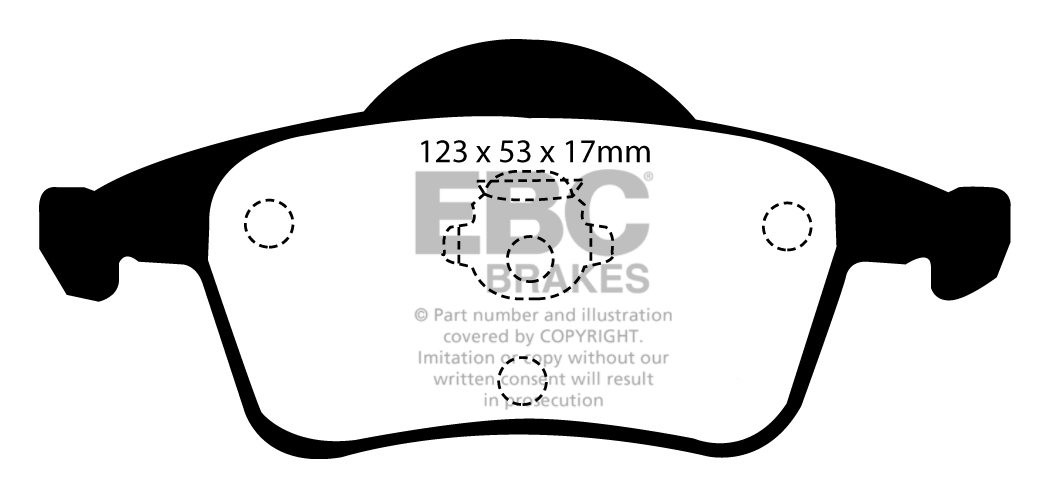 EBC Brakes VOLVO XC70 2.5 Turbo 2002-2007 Remblokken achterzijde