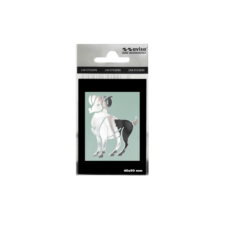 Autocollant Nickel 'Aries' - 50x40mm