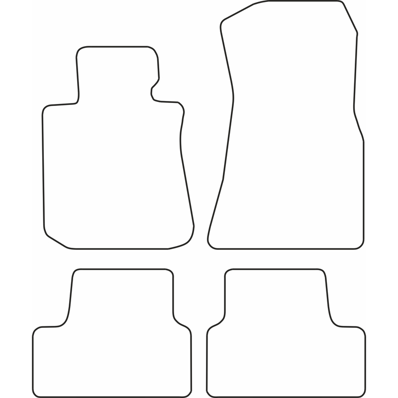 Set de tapis de sol en velours sur mesure pour BMW i4 (G26) 2021-