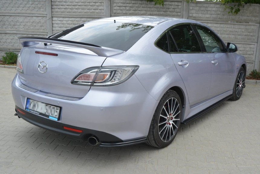 Spoiler uitbreiding Mazda 6 Mk2 sport (GH-SERIES) Maxton Design glans zwart