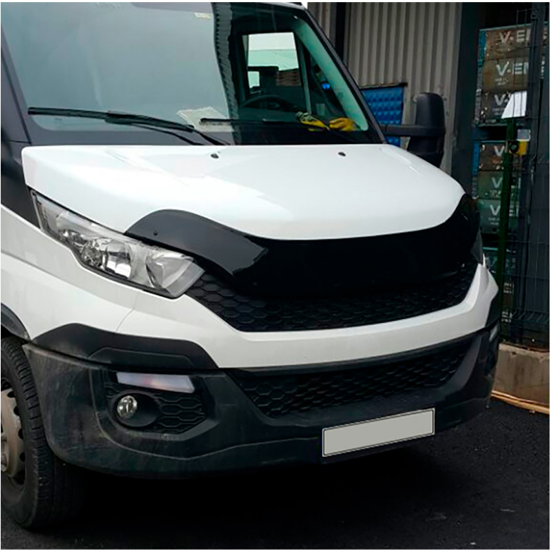 Protection du capot sur mesure pour Iveco Daily 3ème Gen. 2014- - Noir brillant