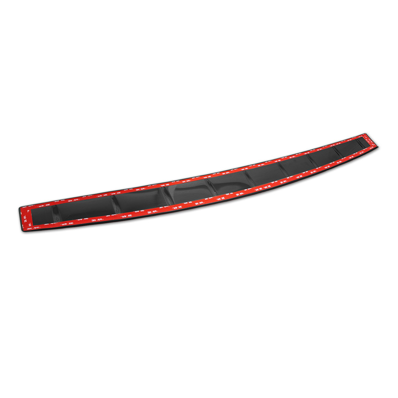 Protection de seuil arrière inox noir sur mesure pour Skoda Kamiq Facelift 2023- 'Ribs'