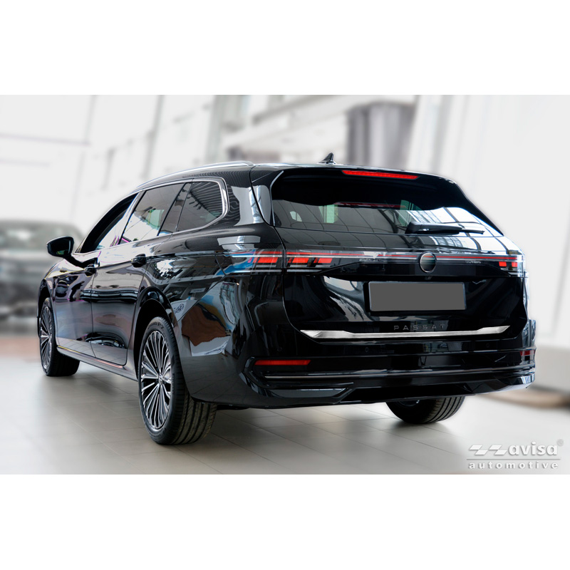 Avisa Revêtement d'habillage du hayon du coffre inox brossé sur mesure pour Volkswagen Passat Variant (CJ5) 2024-