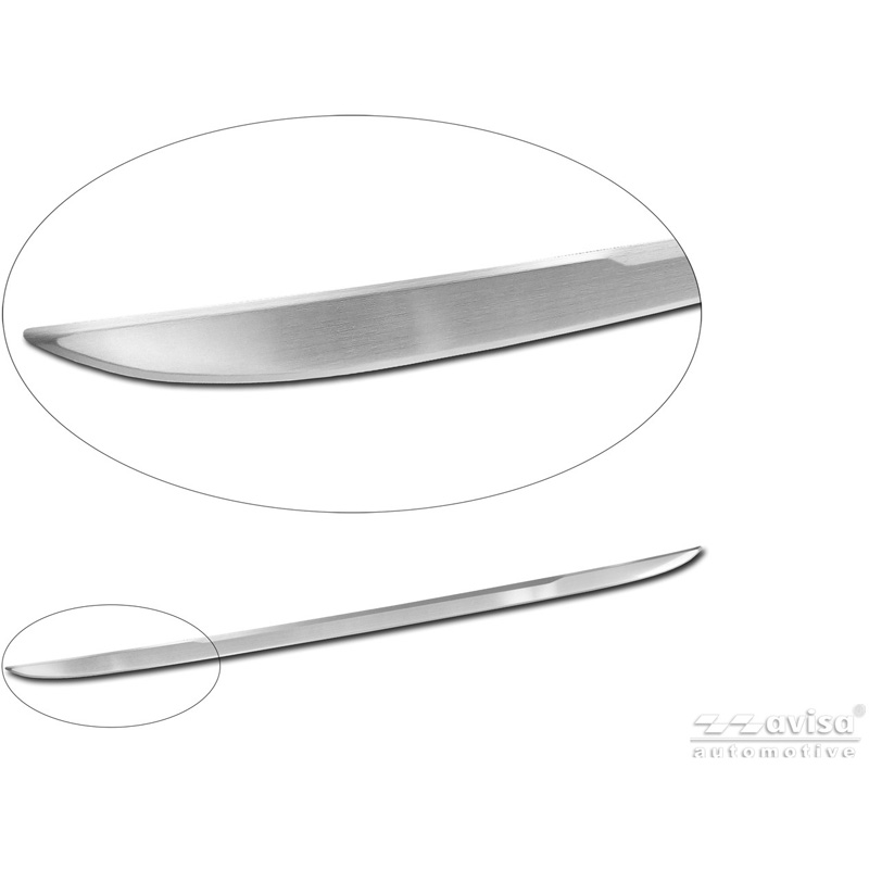 Avisa Revêtement d'habillage du hayon du coffre inox brossé sur mesure pour BMW Série 3 (G20) M-Sport Facelift 2018-2022, Facelift 2022-2024 & Facelift 2024-