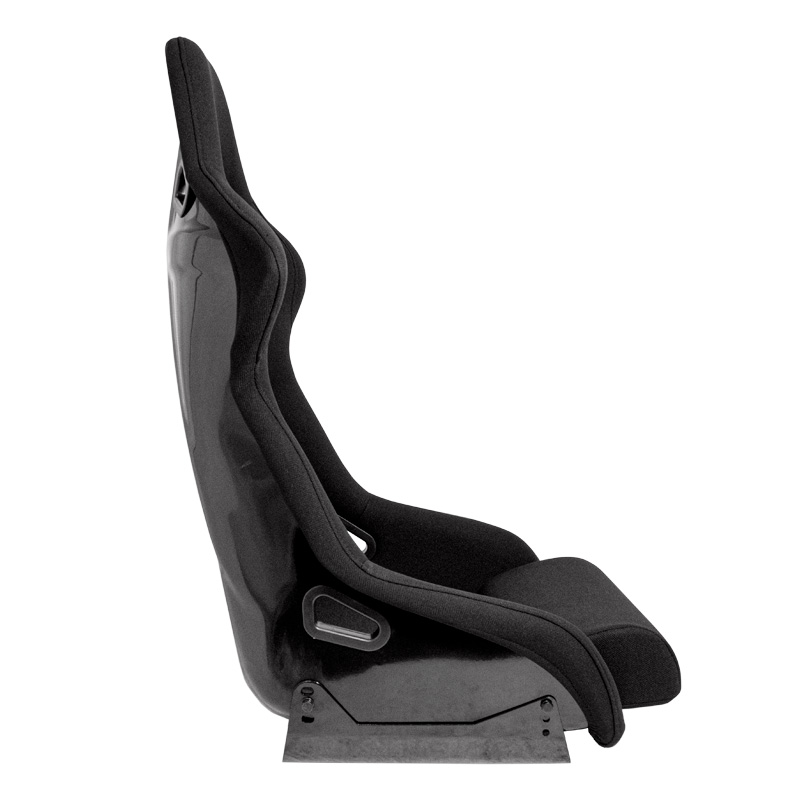 Siège baquet 'BS1' - Noir - Dossier fixe en polyester - incl. glissières