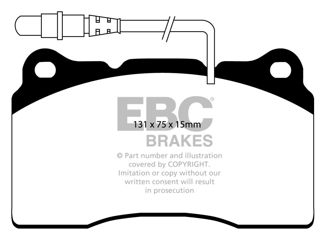 EBC Brakes LANCIA Phedra 3.0 2002-2010 Remblokken voorzijde