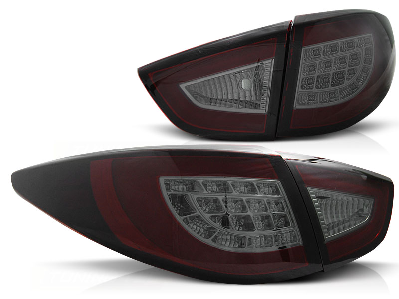 Taillights Hyundai Tuscon IX35 with Lightbar and LED 09- red/S
