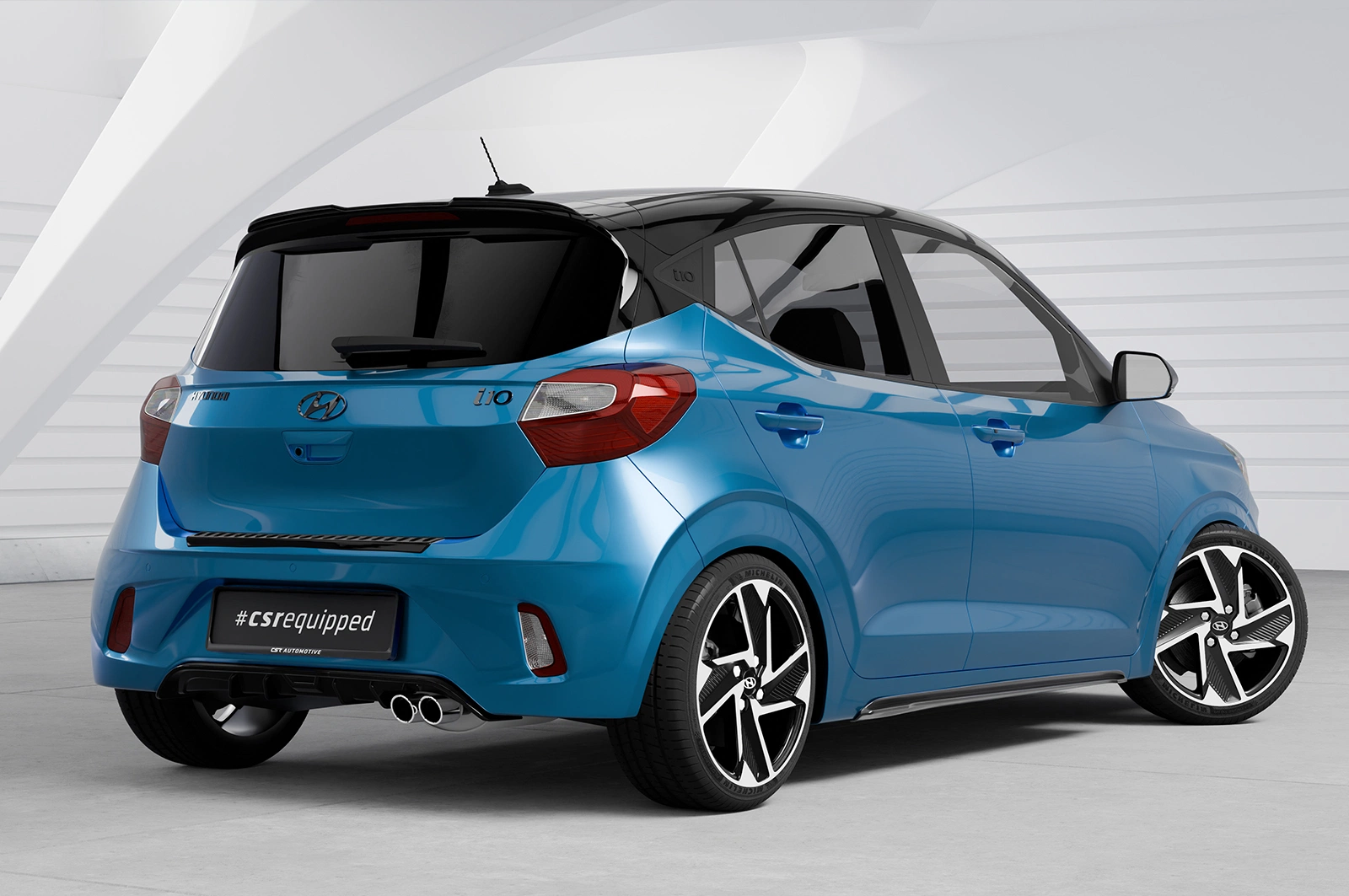 Achterspoiler Hyundai i10 (3e Gen.) Glans Zwart 2019 – CSR Automotive