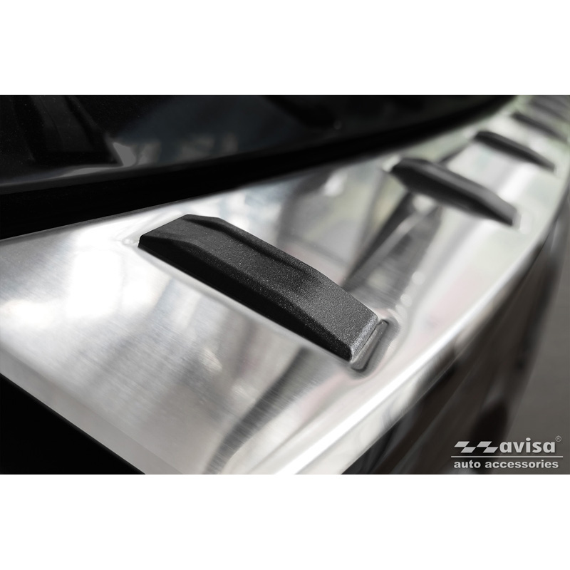 Protection de seuil arrière inox sur mesure pour Audi A6 (C8) Avant incl. S-Line 2018-2023 & Facelift 2023- 'STRONG EDITION'