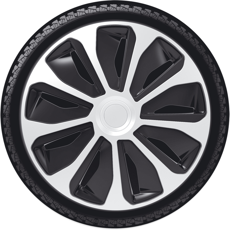 Jeu d'enjoliveurs Platin 14-inch argent/noir