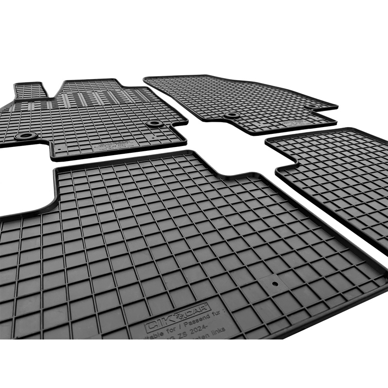 Set tapis de caoutchouc sur mesure pour MG ZS II Hybrid+ 2024- (4-pièces + points de fixage)
