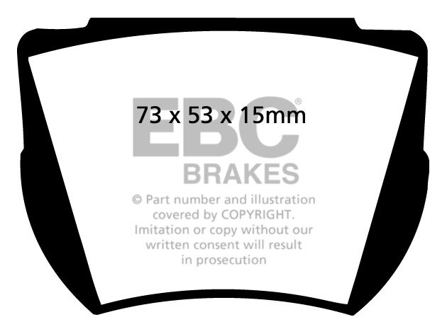 EBC Brakes SEAT Alhambra 2.0 (300mm Discs) 2001-2007 Remblokken