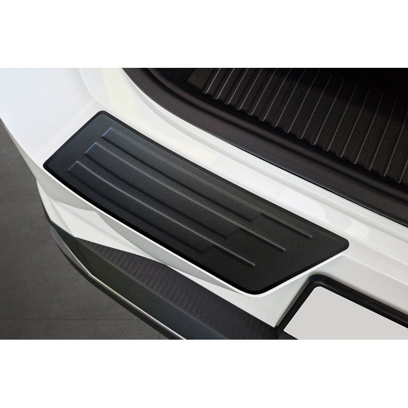 Avisa Protection de seuil arrière inox noir mat sur mesure pour Renault Scenic E-Tech 2024- 'Ribs'