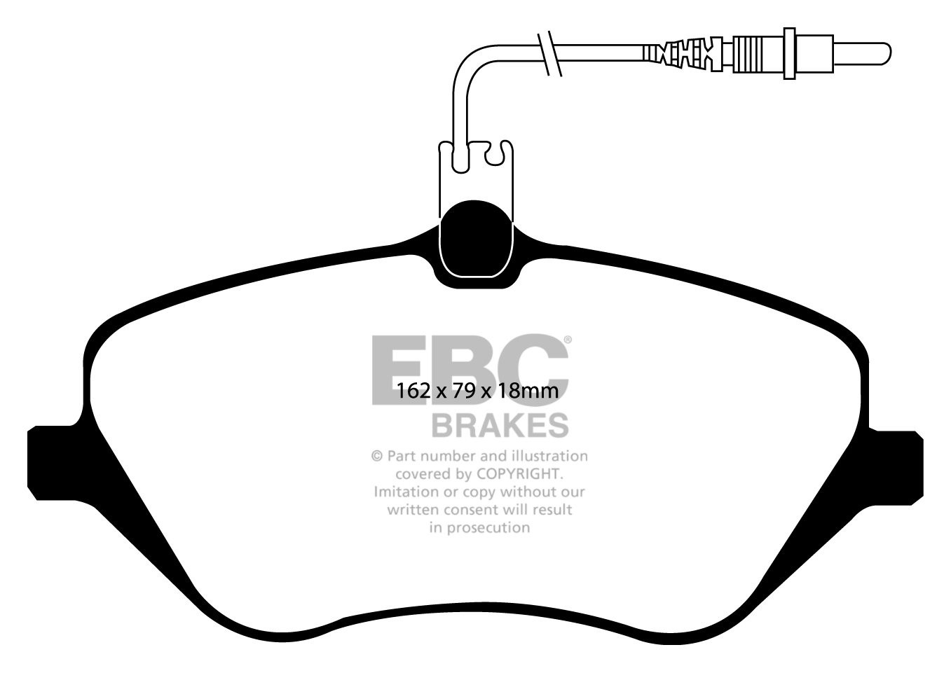 EBC Brakes PEUGEOT 607 2.2 2005-2010 Remblokken voorzijde