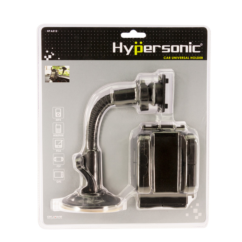 Support universel pour Smartphone/Navigation avec ventouse/col de cygne 40-120mm
